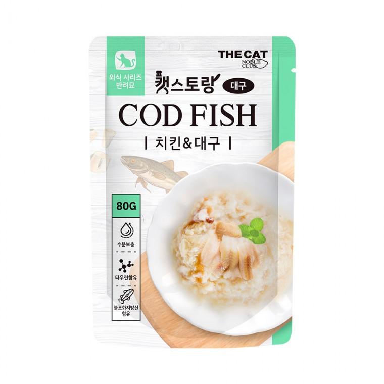 더캣 외식시리즈 캣스토랑 대구80g 치킨대구 10개 1박스