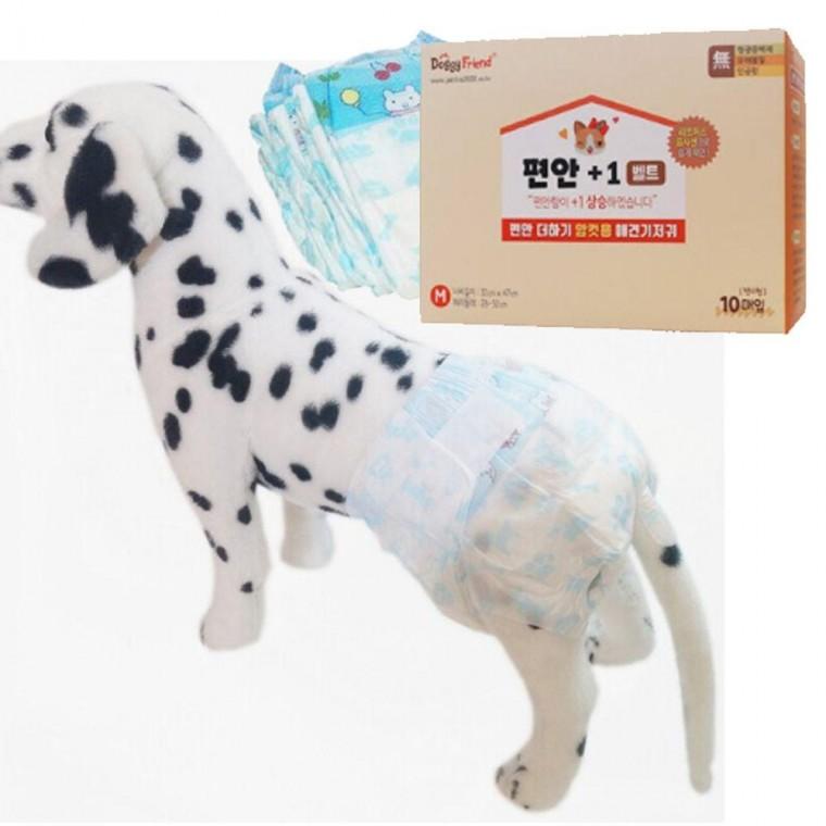 M 팬티형 1P 매너벨트 강아지 암컷용 기저귀 10매입