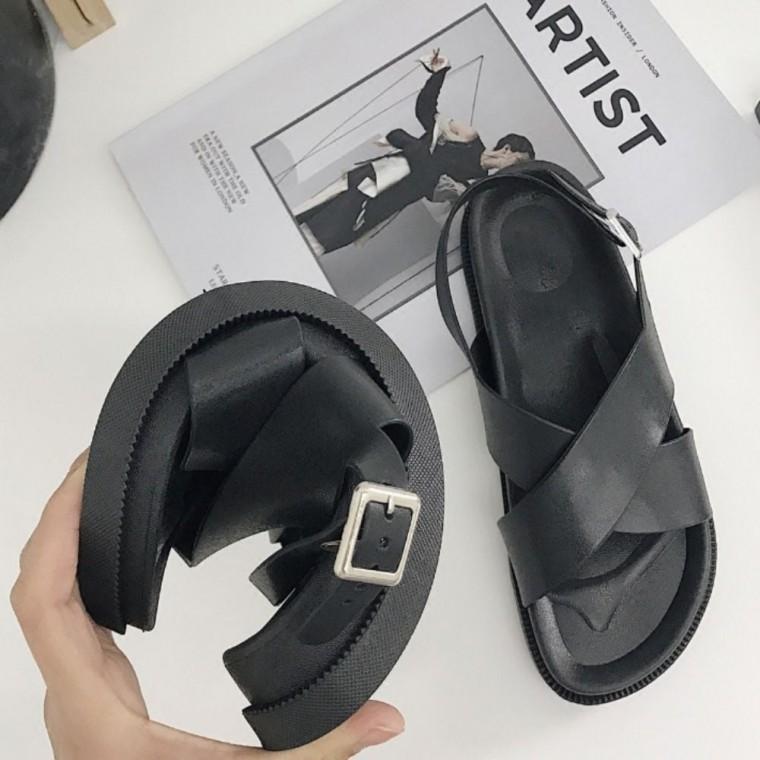 블랙 여름 샌들 슬리퍼 여성 끈샌들 여자 스트랩 샌달