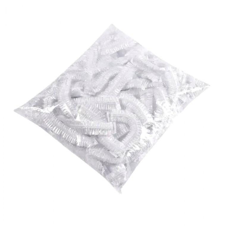 샤워 염색 일회용 비닐 헤어캡 100P