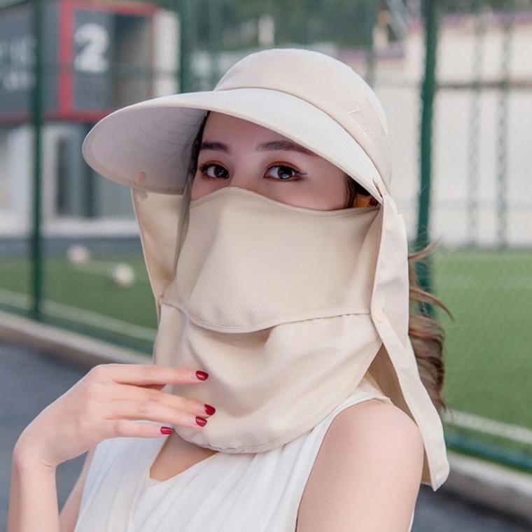 쉴드업 완전무장 썬캡 돌돌이 여름모자(베이지)