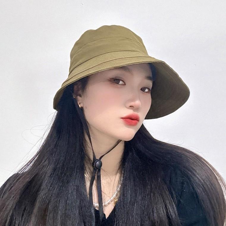 밴딩 여성용 버킷햇(카키브라운) 벙거지