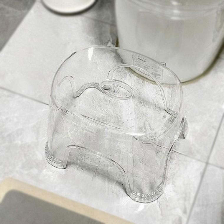 목욕탕 의자 투명 발받침 화장실 스툴 소