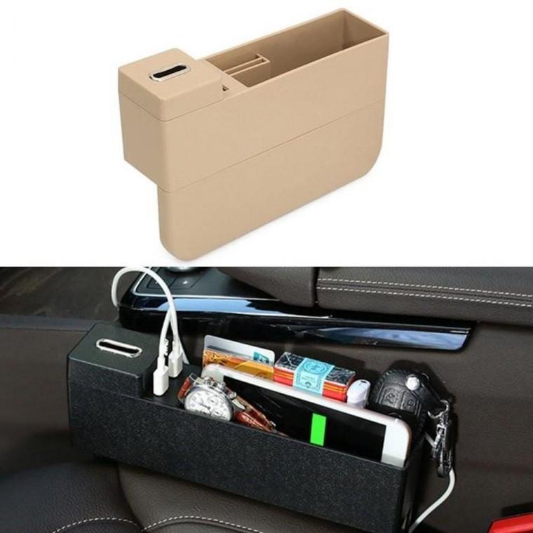차량보관 차량틈새 사이드포켓 차량용품 usb 차량꽂이