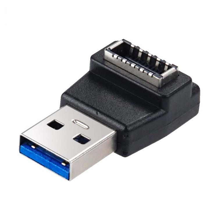 USB 3.0 E타입 변환젠더 F M 꺾임형