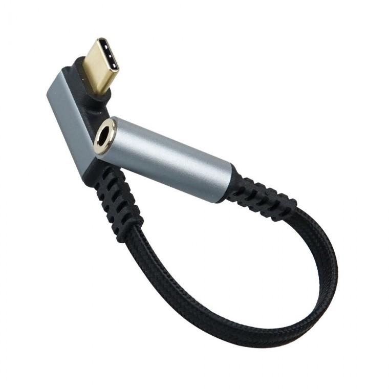 C TYPE 3.5mm 스테레오 변환 케이블 10cm 젠더 스마트폰 이어폰 볼륨조절 리모컨 버튼 사용