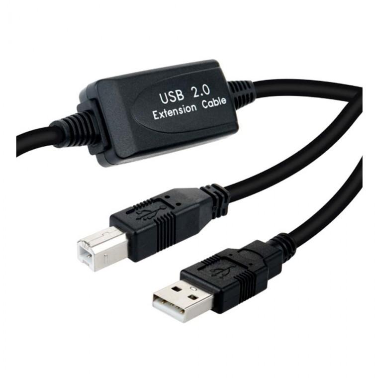 USB 2.0 리피터 10M 일체형 케이블 프린터 CCTV 캠 프리젠테이션