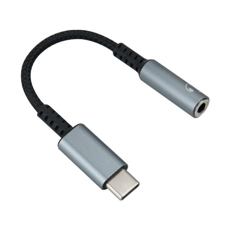 C타입 3.5mm 스테레오 변환 케이블 10cm 젠더 스마트폰 이어폰 볼륨조절 리모컨 버튼 사용