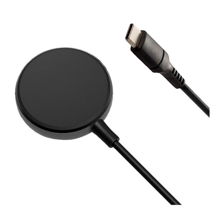 C타입 워치 무선 충전기 1M 블랙 5V 1A LED 무선 케이블