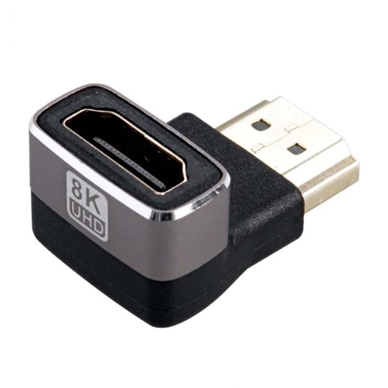 8K HDMI 연장 꺾임 젠더 M F 케이블 연결추가 고화질 해상도 60Hz