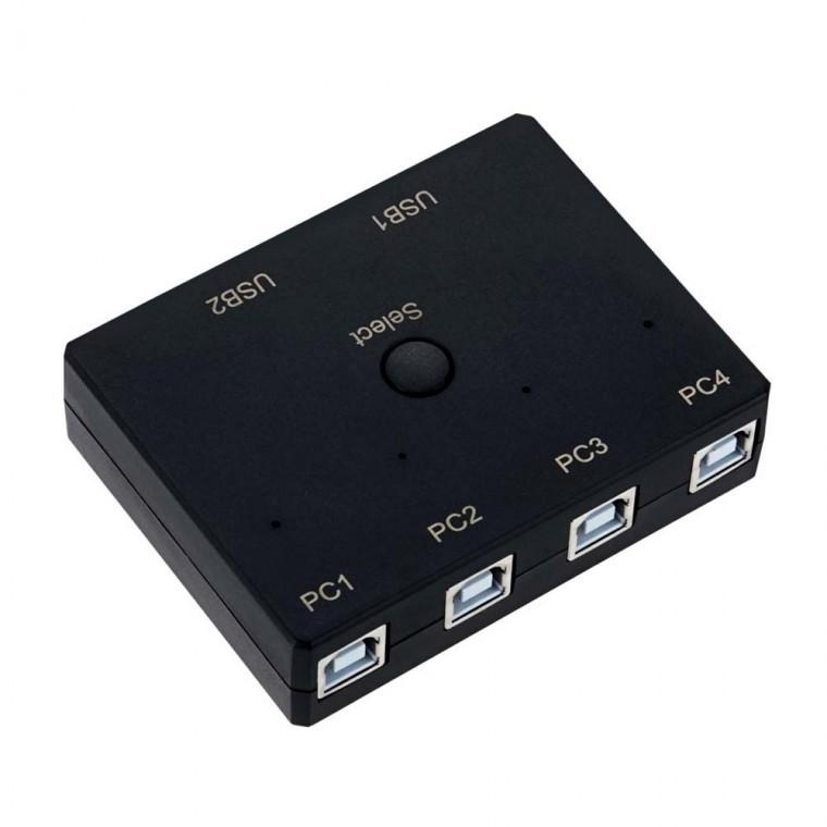 USB 2.0 2대4 선택기 키보드 마우스 프린터 스캐너 저장장치 메모리
