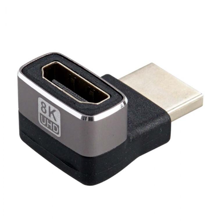 8K HDMI 연장 꺾임 젠더 M F 케이블 추가연결 고화질 해상도 60Hz