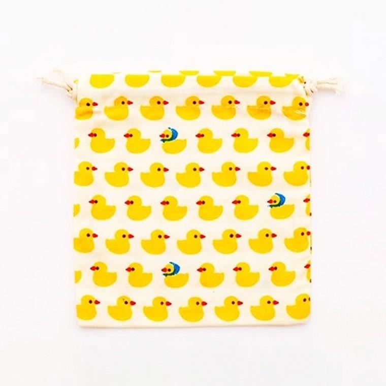 노랑오리 복조리파우치 14x16cm