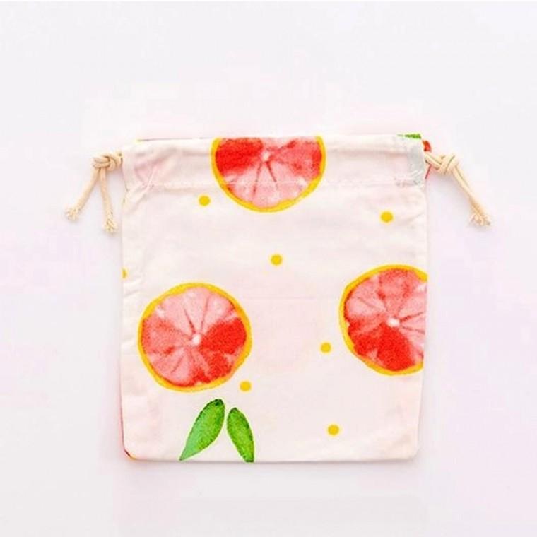 자몽 복조리파우치 14x16cm
