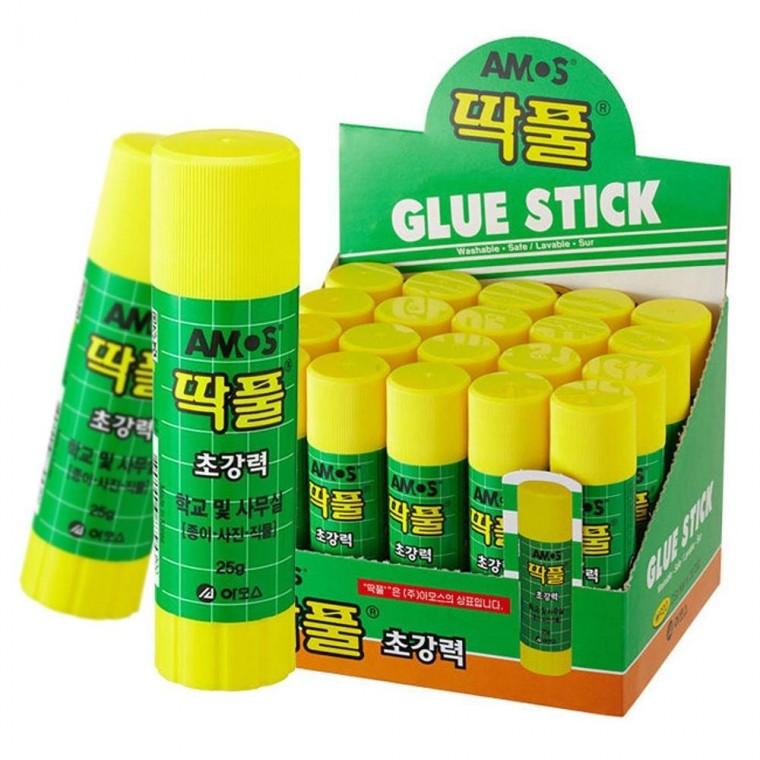 1박스 아모스 20입 본드 딱풀 글루 고체풀 다용도 25g