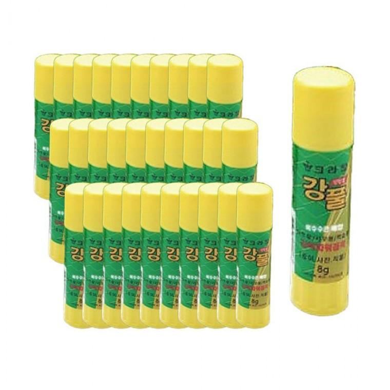 1박스 고체풀 8g 강풀 30입 접착제 강력접착 다용도