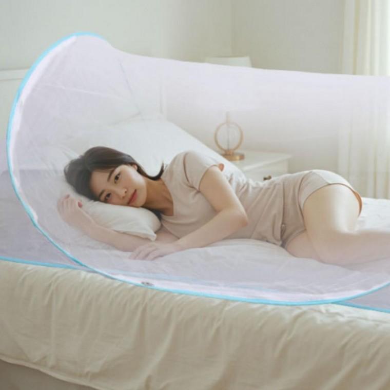 침대 모기장 원터치 휴대용 아기방 원형 방충망