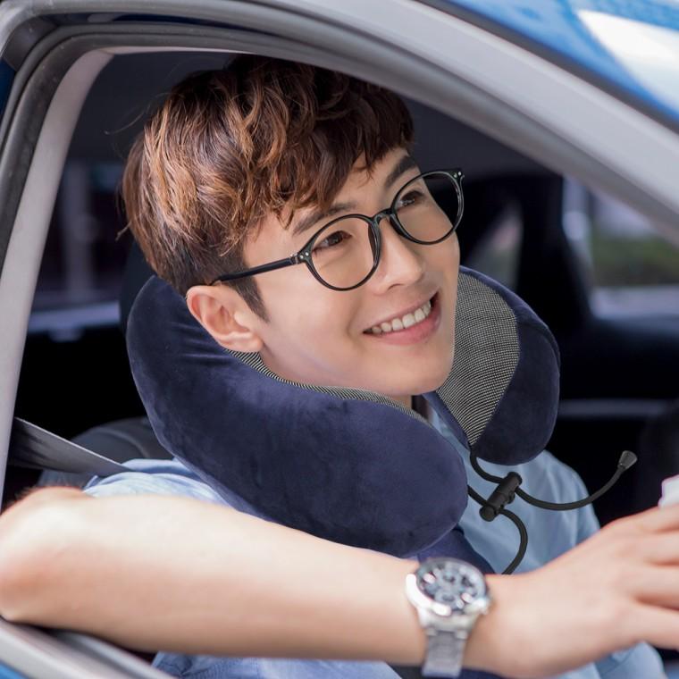 릴렉션 메모리폼 목베개 목쿠션 3종세트(네이비)