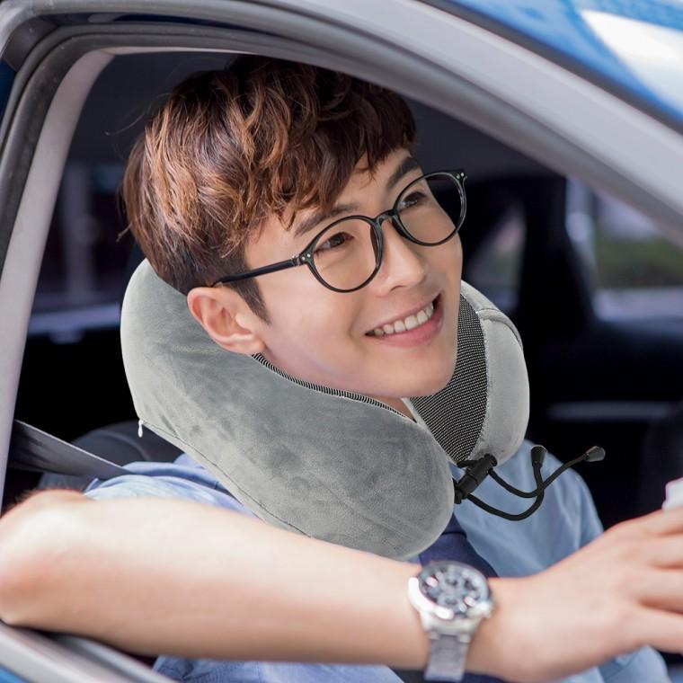 릴렉션 메모리폼 목베개 목쿠션 3종세트(그레이)