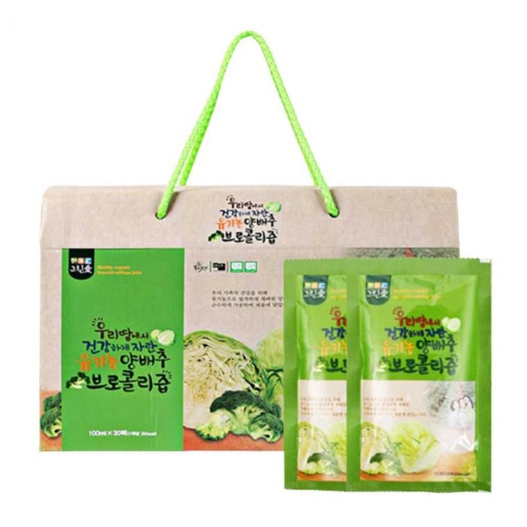 그린애 양배추 유기농 브로콜리즙 100ml 30팩 건강즙