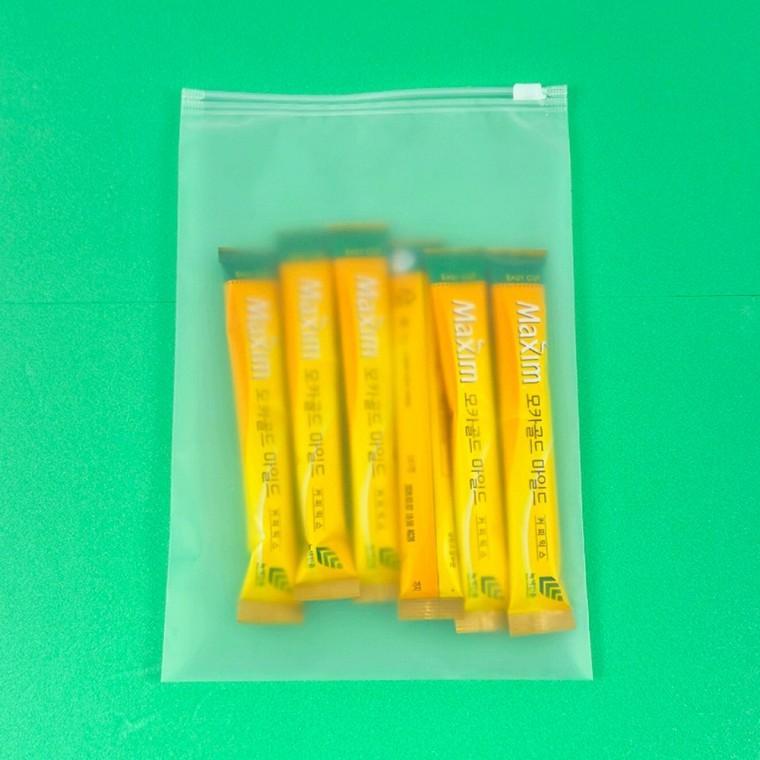 17X25 슬라이드지퍼백 소 양말 간식 소분 반투명지퍼백