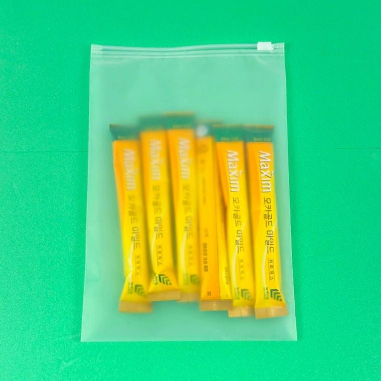 17X25 슬라이드지퍼백 소 양말 간식 소분 반투명지퍼백