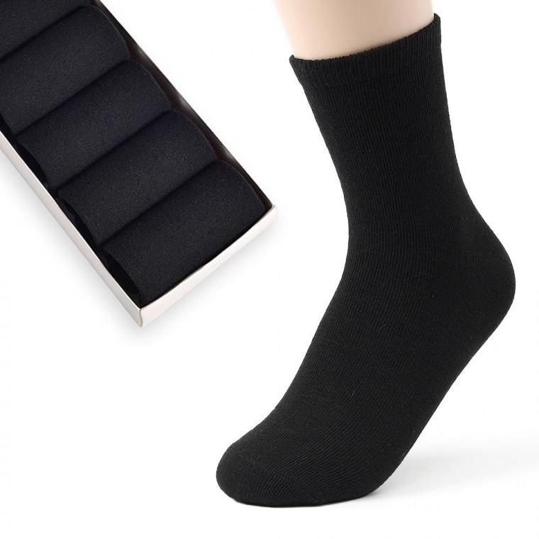 10켤레 검정 중목 양말 여성용 무지양말