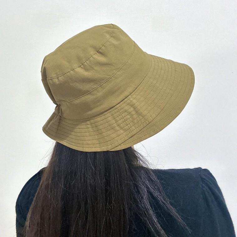 밴딩 버킷햇 카키브라운 여성용 벙거지모자 사파리햇