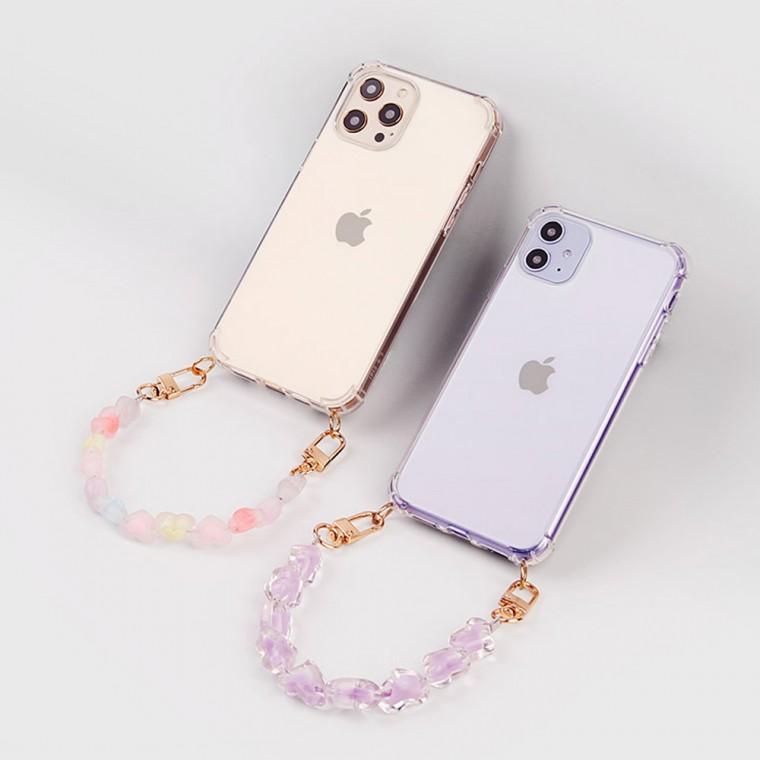 LG X4 X410 아이스 숏 스트랩 손목 스트랩 줄 핸드폰 케이스