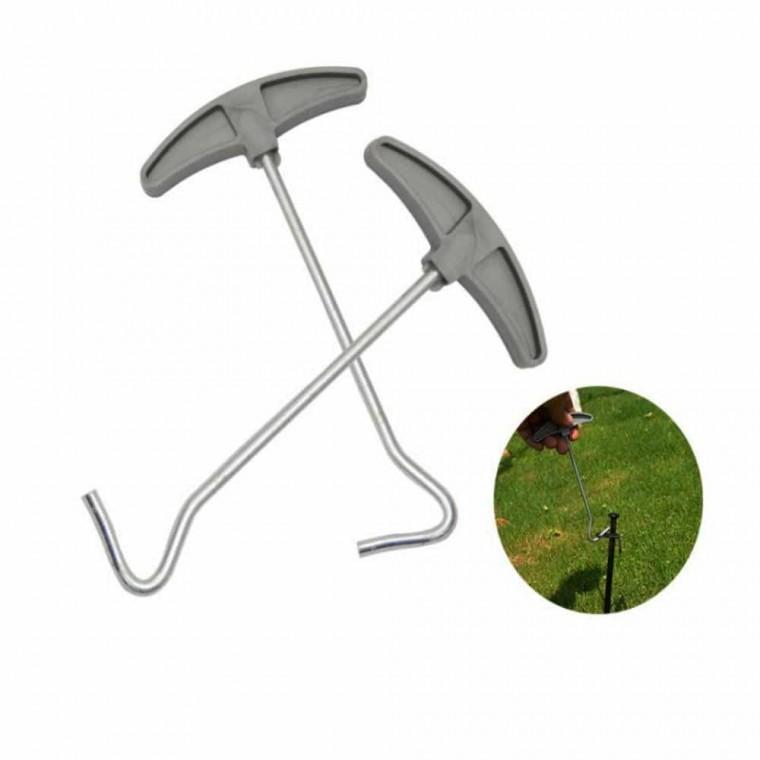캠핑 텐트 팩 뽑기 도구 캠핑집게 캠핑소품 쇠말뚝