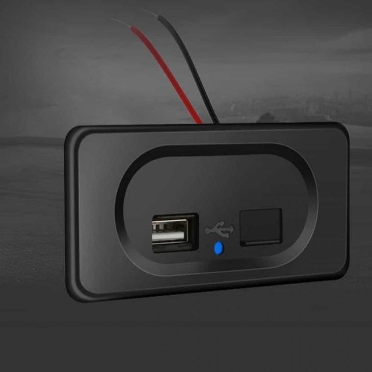 캠핑카USB 캠핑카전기 USB매립소켓 카라반 캠핑카 매립형 4.2A 듀얼 USB 충전 포트 DIY