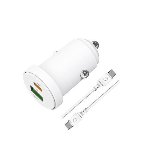 엑티몬 PD 2포트 차량용 충전기 25W+18W (CtoC)