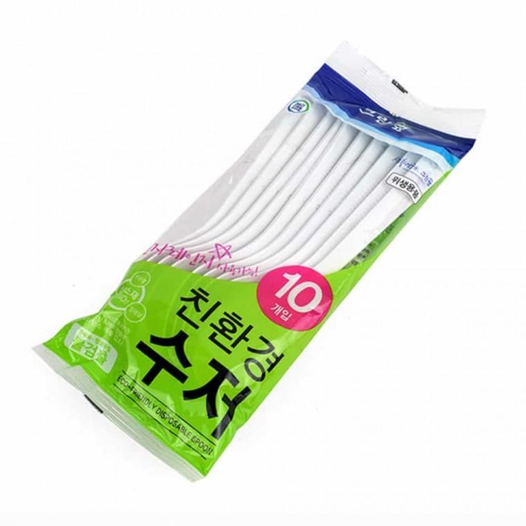 수저 플라스틱스푼 캠핑수저 편의점숟가락 캠핑숟가락 플라스틱숟가락