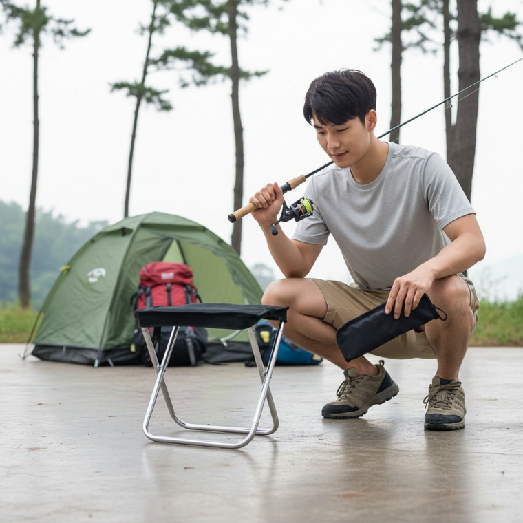 초경량 접이식 캠핑 낚시용 휴대용 등산 캠핑 의자