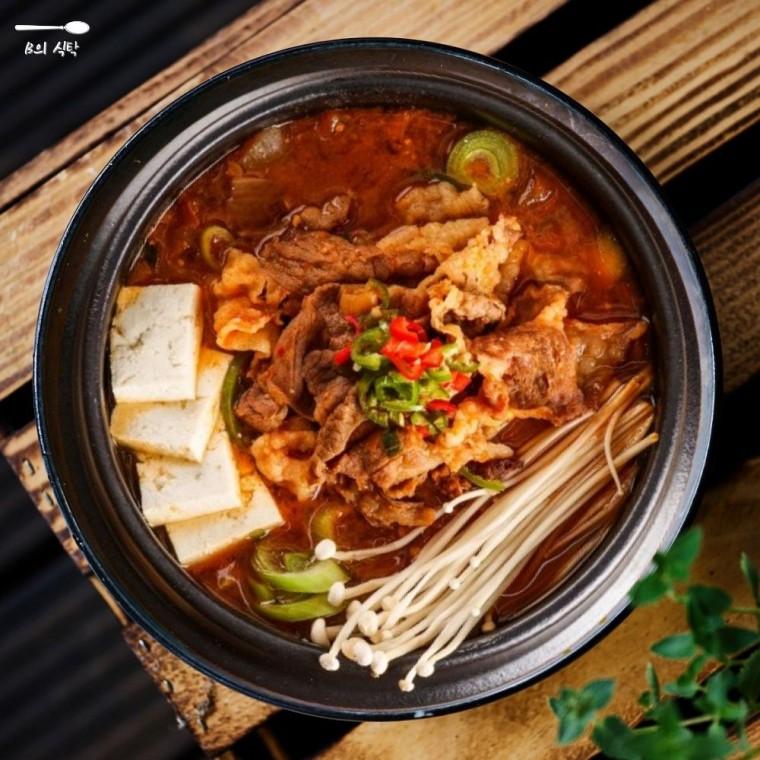 B의식탁 고깃집 차돌 박이 된장 찌개 밀키트 2인분