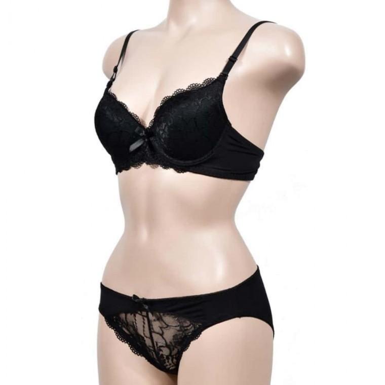 B컵 와이어 브라팬티세트 3/4컵브라 20대여자속옷세트 여자망사속옷