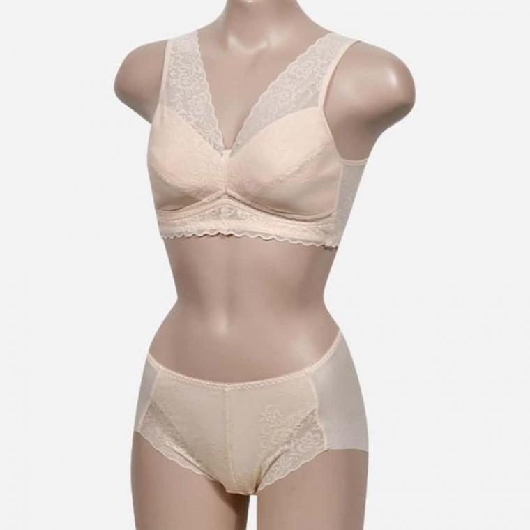 여성 노몰드 브라팬티세트 여름여자속옷 50대속옷 햄라인팬티