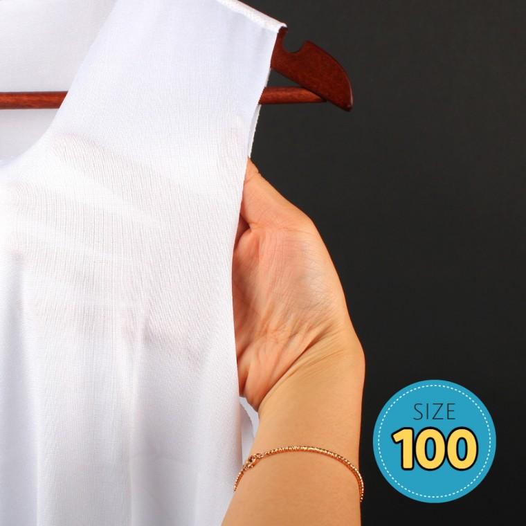 남자 V넥 심리스 이너나시 화이트 100