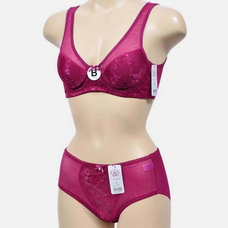 B컵 레이스 브라팬티세트 풀컵브라 50대여성속옷 여자속옷