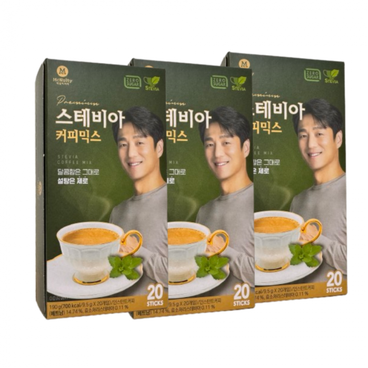 20개입 3박스 맥널티 스테비아 커피믹스 무설탕