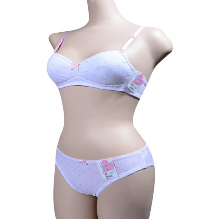 스포츠브라탑 중학생브라 심리스브라런닝 심리스런닝 여성런닝셔츠 2단계 브라팬티세트