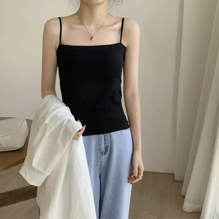 JMP 블랙 노와이어 브라캡 브라탑나시 브라캡 크롭