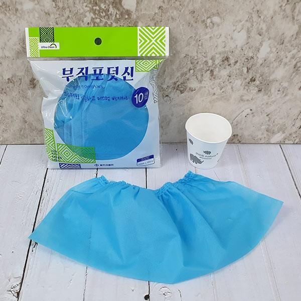 10매입 부직포덧신 색상랜덤 일회용품 위생덧신