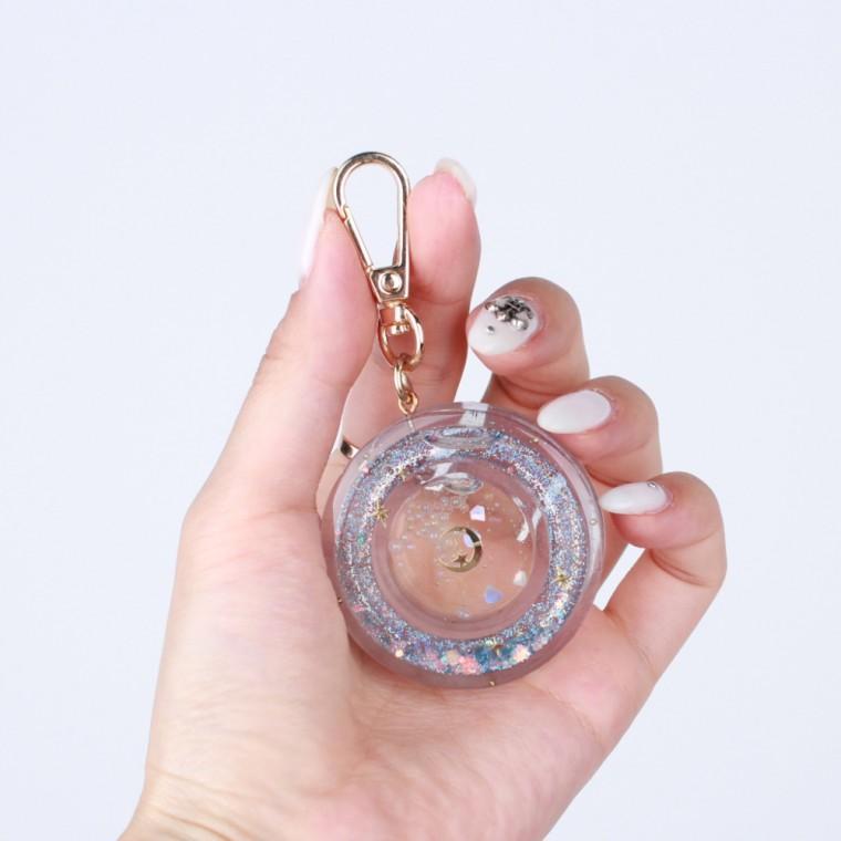 키링 연결고리 물방울 누름고리 골드 2P