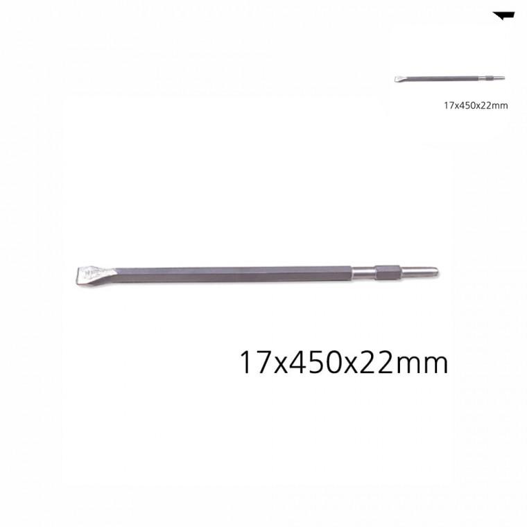 공구부품 드릴비트 육각치즐 전동드릴육각비트 공구용품 드릴빗트 육각플랫치즐 17x450x22mm