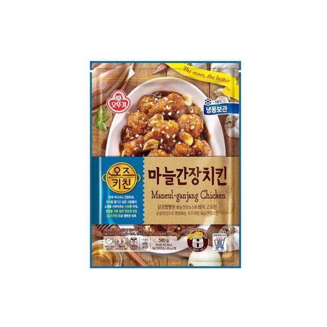 오뚜기 냉동 오즈키친 마늘간장치킨 580g