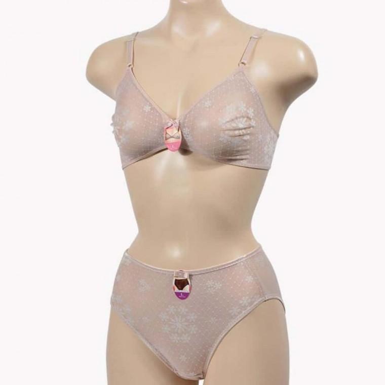레이스 브라팬티세트 홑겹브라 여자속옷 노와이어브라
