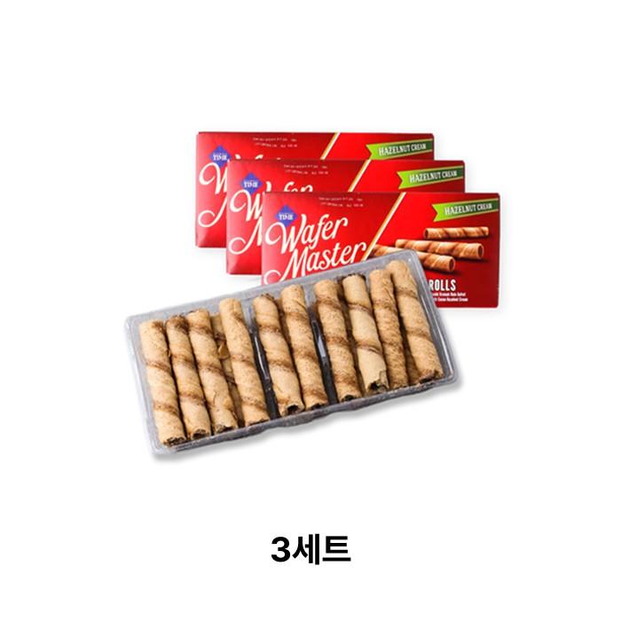웨이퍼 마스터 롤 헤이즐넛 크림 65 g 3세트