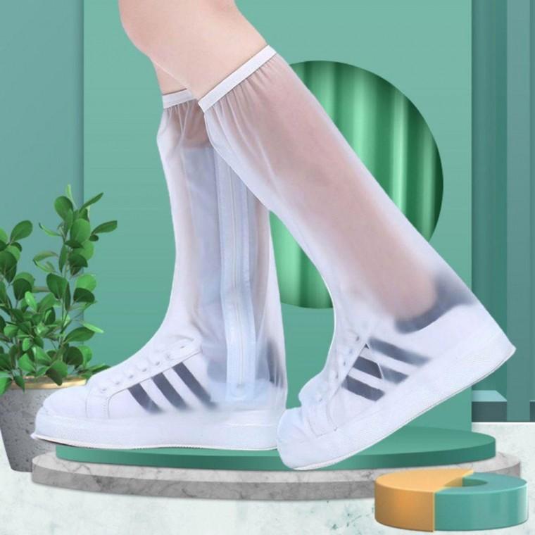 투명 신발방수커버 비닐 레인 장화(롱)