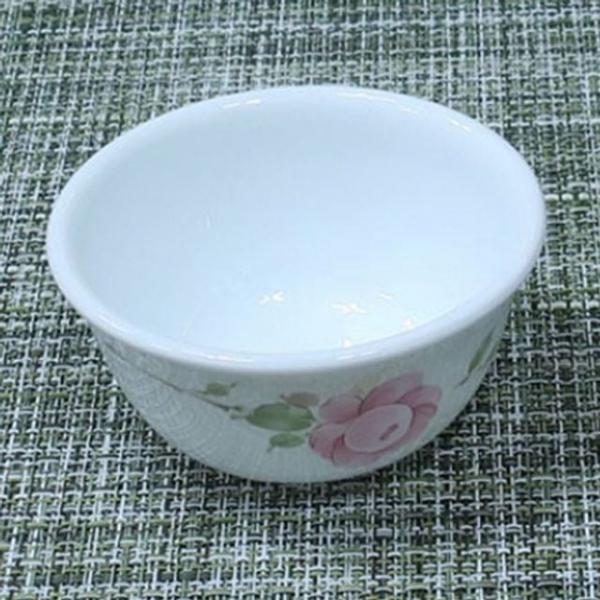 핑크장미 도자기 미니볼 9.5cm 디저트 그릇 앞접시 찬기 다용도 식기
